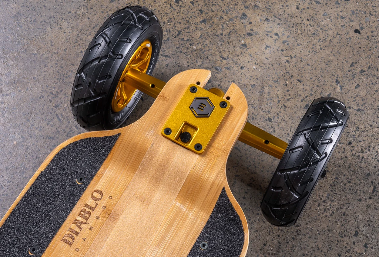 Diablo Bamboo All Terrain Gold Series Electric Skateboard - Image 6