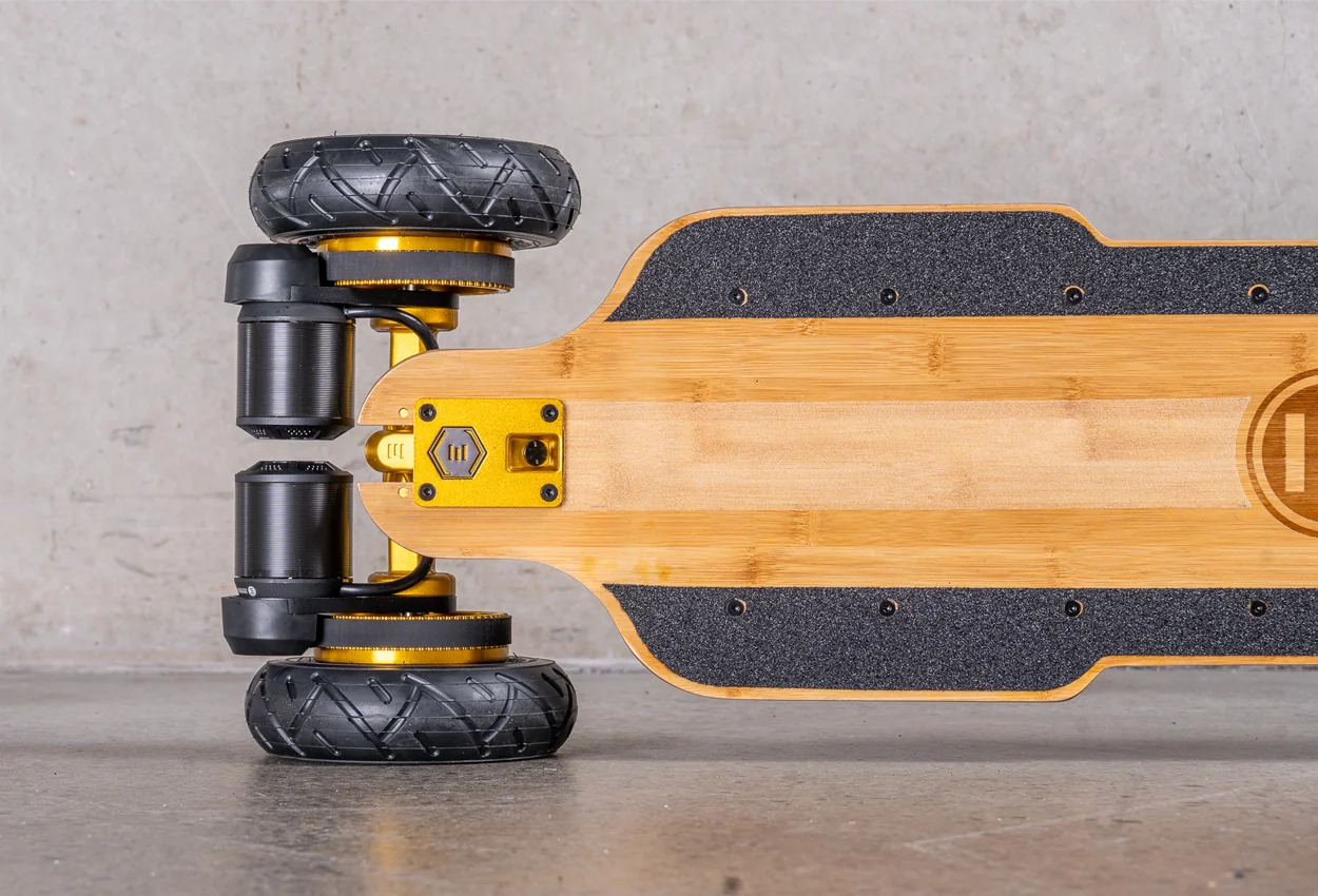 Diablo Bamboo All Terrain Gold Series Electric Skateboard - Image 7