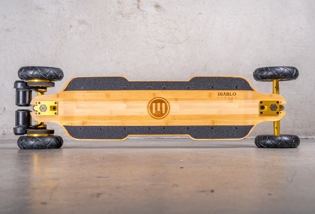 Diablo Bamboo All Terrain Gold Series Electric Skateboard - Image 9