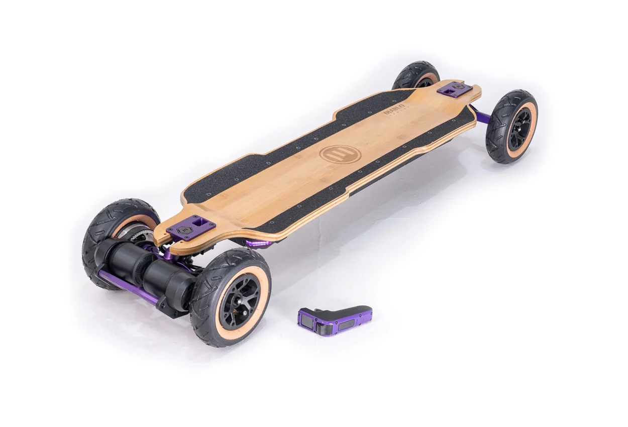 Diablo Bamboo All Terrain Purple Series Electric Skateboard