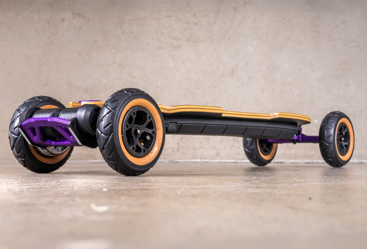 Diablo Bamboo All Terrain Purple Series Electric Skateboard - Image 10