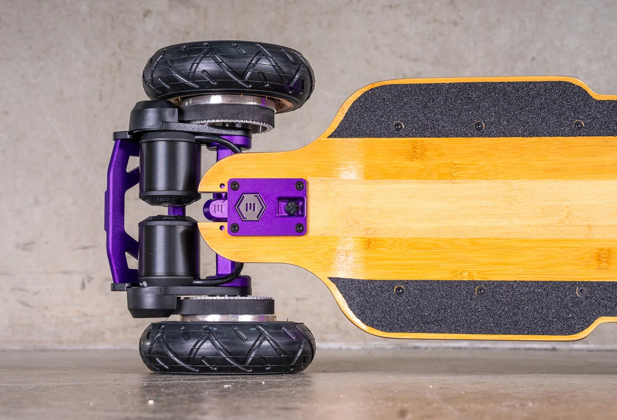 Diablo Bamboo All Terrain Purple Series Electric Skateboard - Image 11
