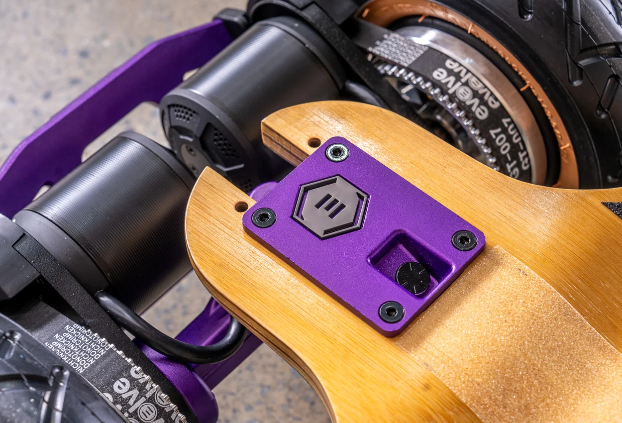 Diablo Bamboo All Terrain Purple Series Electric Skateboard - Image 14