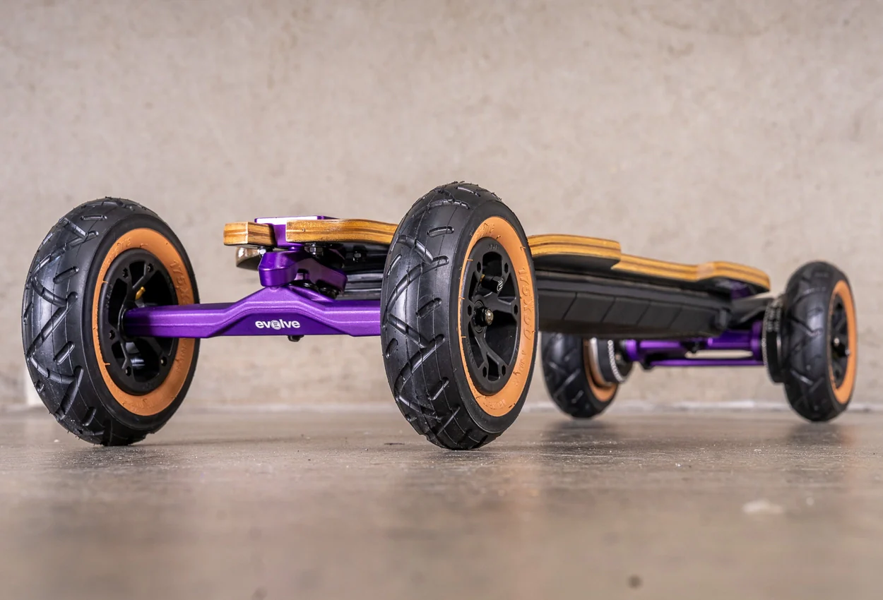 Diablo Bamboo All Terrain Purple Series Electric Skateboard - Image 15