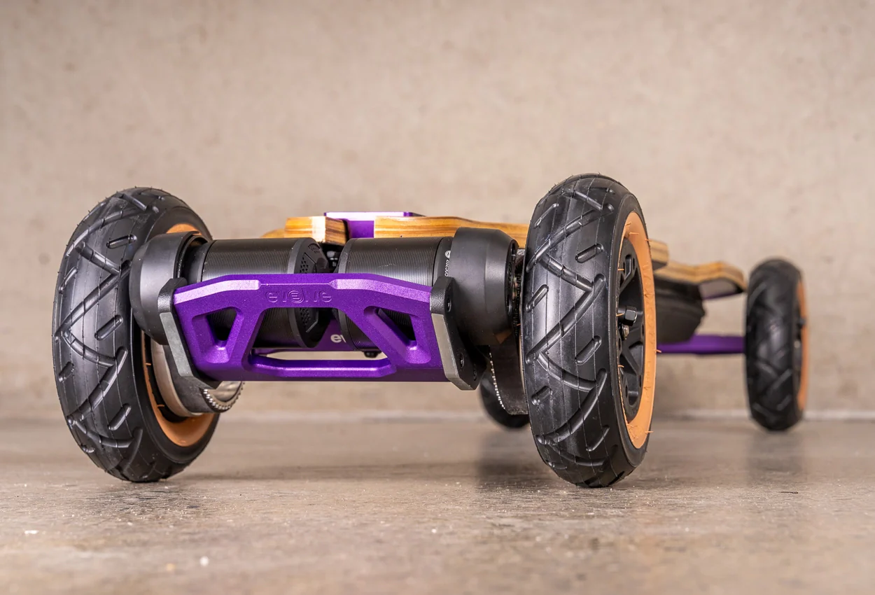 Diablo Bamboo All Terrain Purple Series Electric Skateboard - Image 16