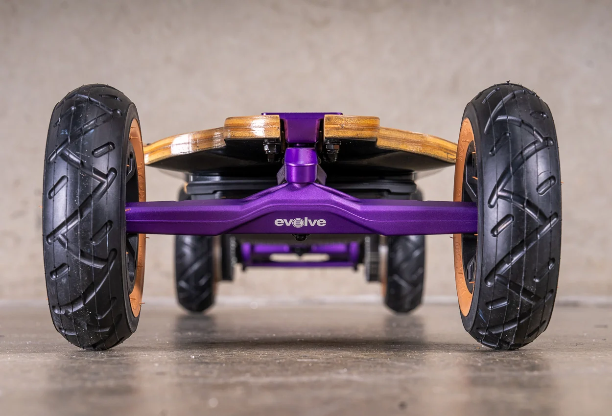 Diablo Bamboo All Terrain Purple Series Electric Skateboard - Image 4