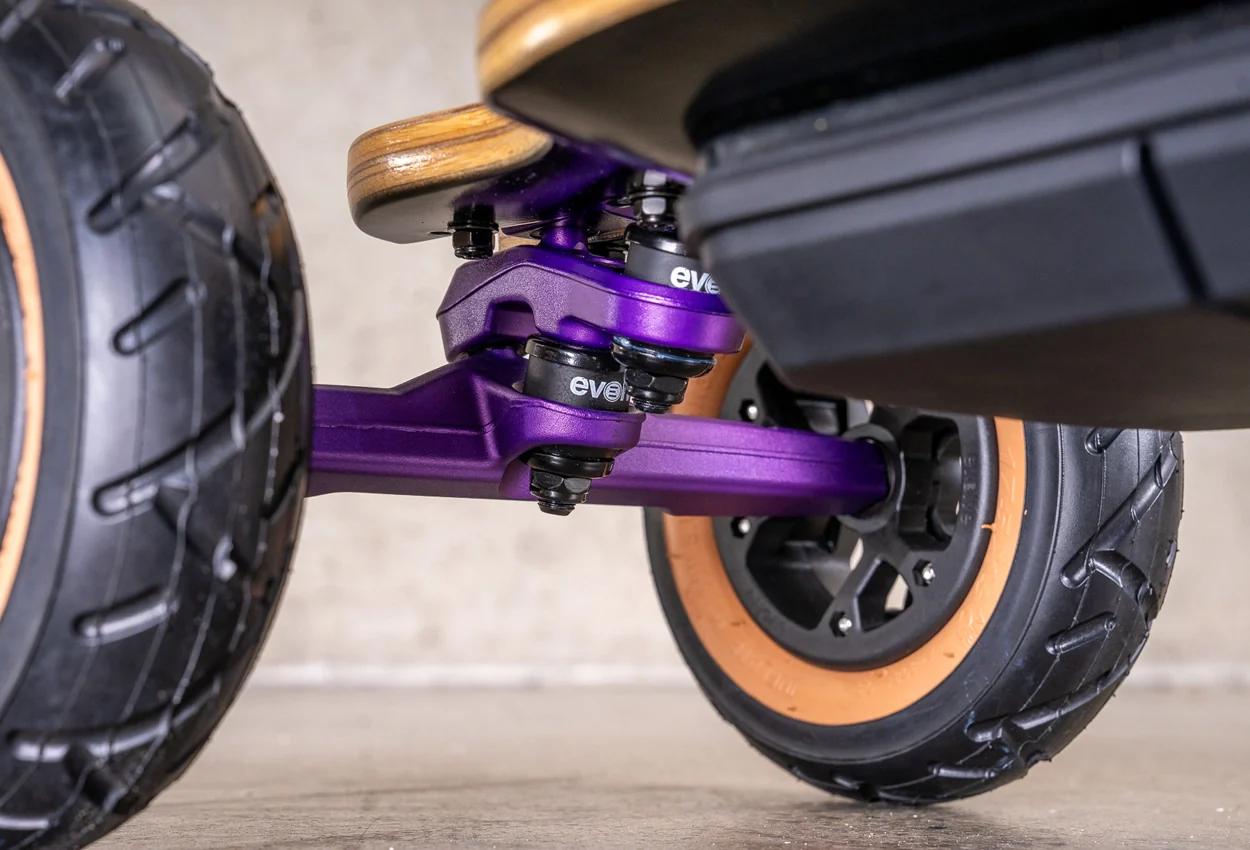 Diablo Bamboo All Terrain Purple Series Electric Skateboard - Image 7