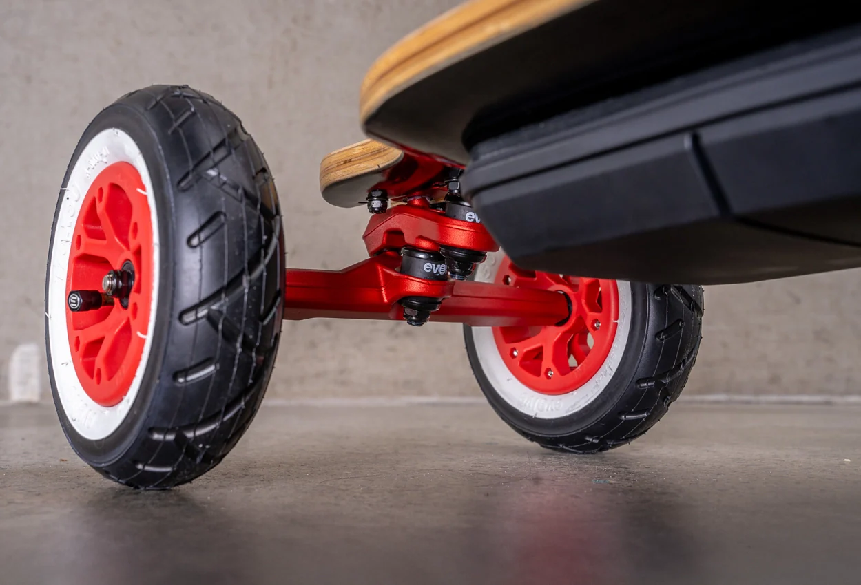 Diablo Bamboo All Terrain Red Series Electric Skateboard - Image 10
