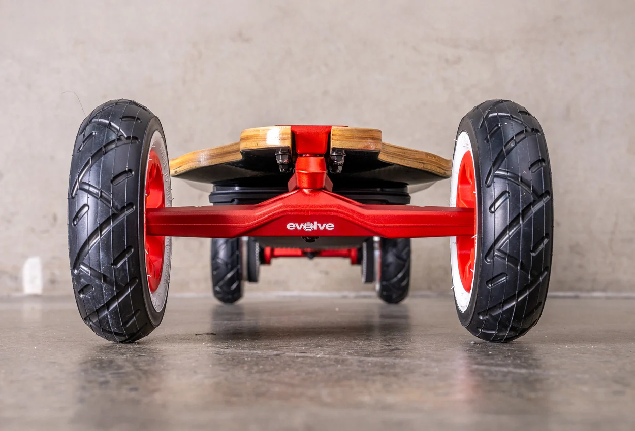 Diablo Bamboo All Terrain Red Series Electric Skateboard - Image 3