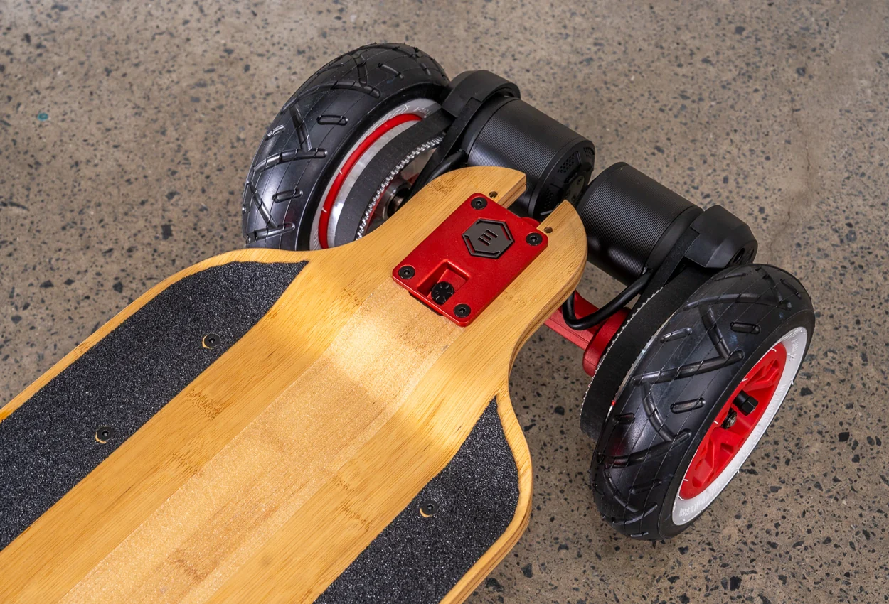 Diablo Bamboo All Terrain Red Series Electric Skateboard - Image 5