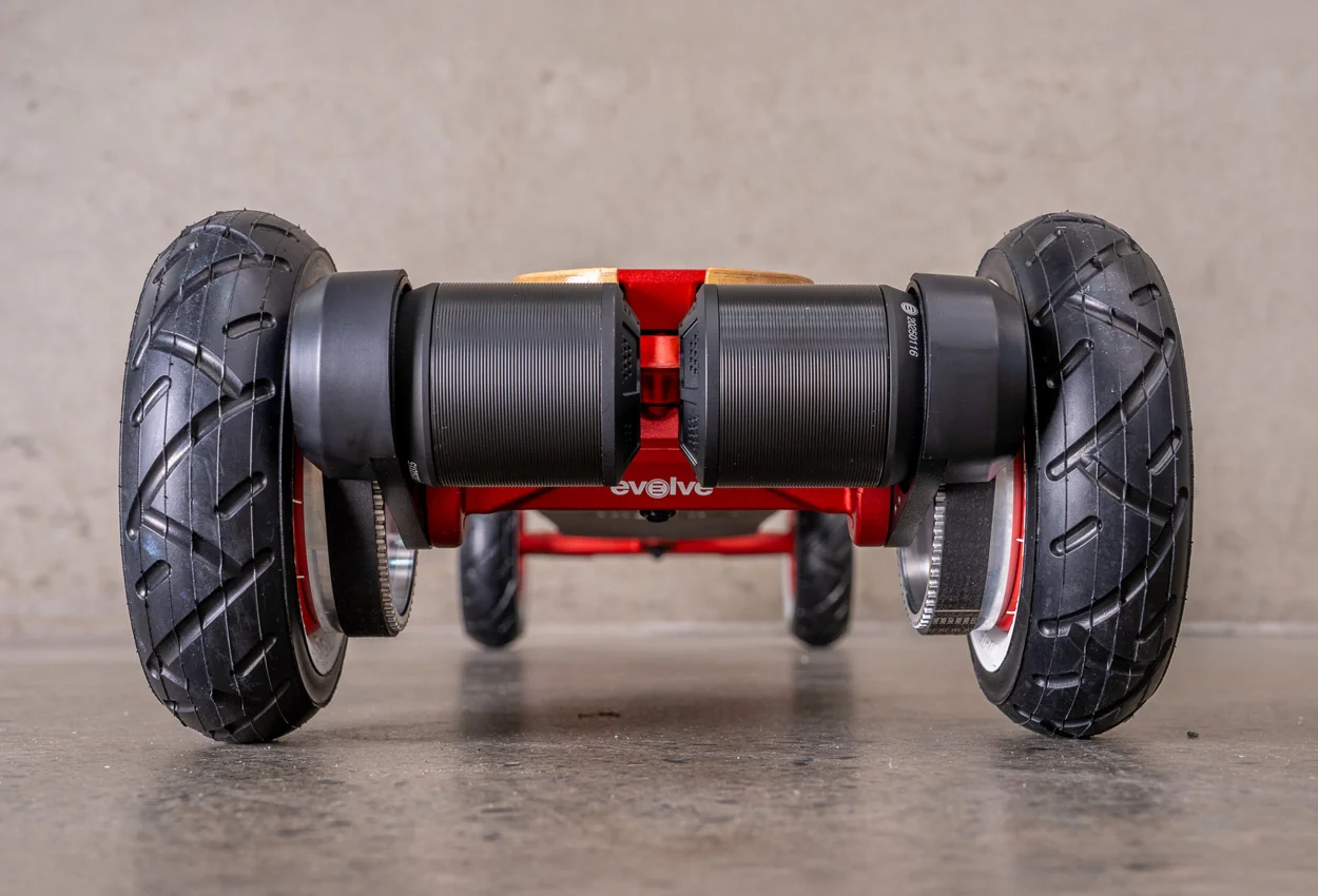 Diablo Bamboo All Terrain Red Series Electric Skateboard - Image 9