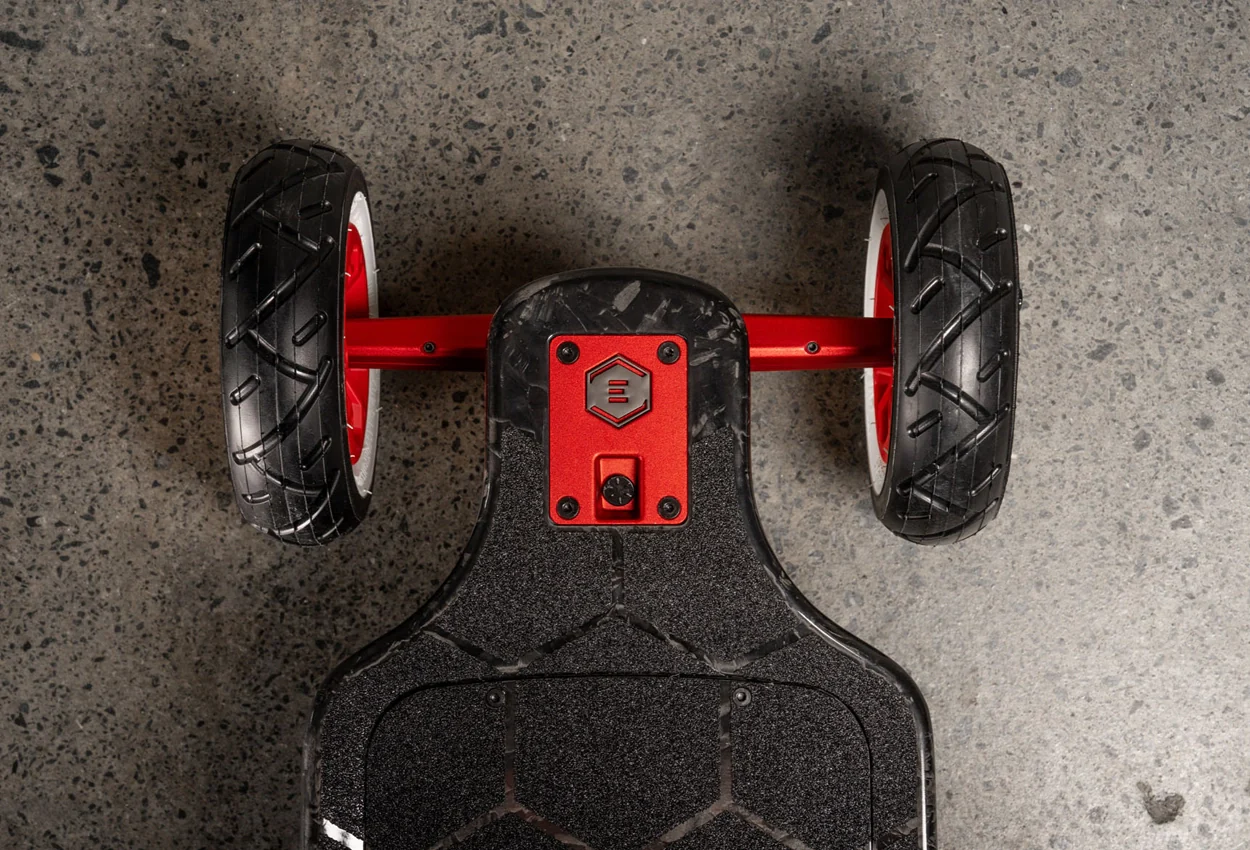 Diablo Carbon All Terrain Red Series Electric Skateboard - Image 13