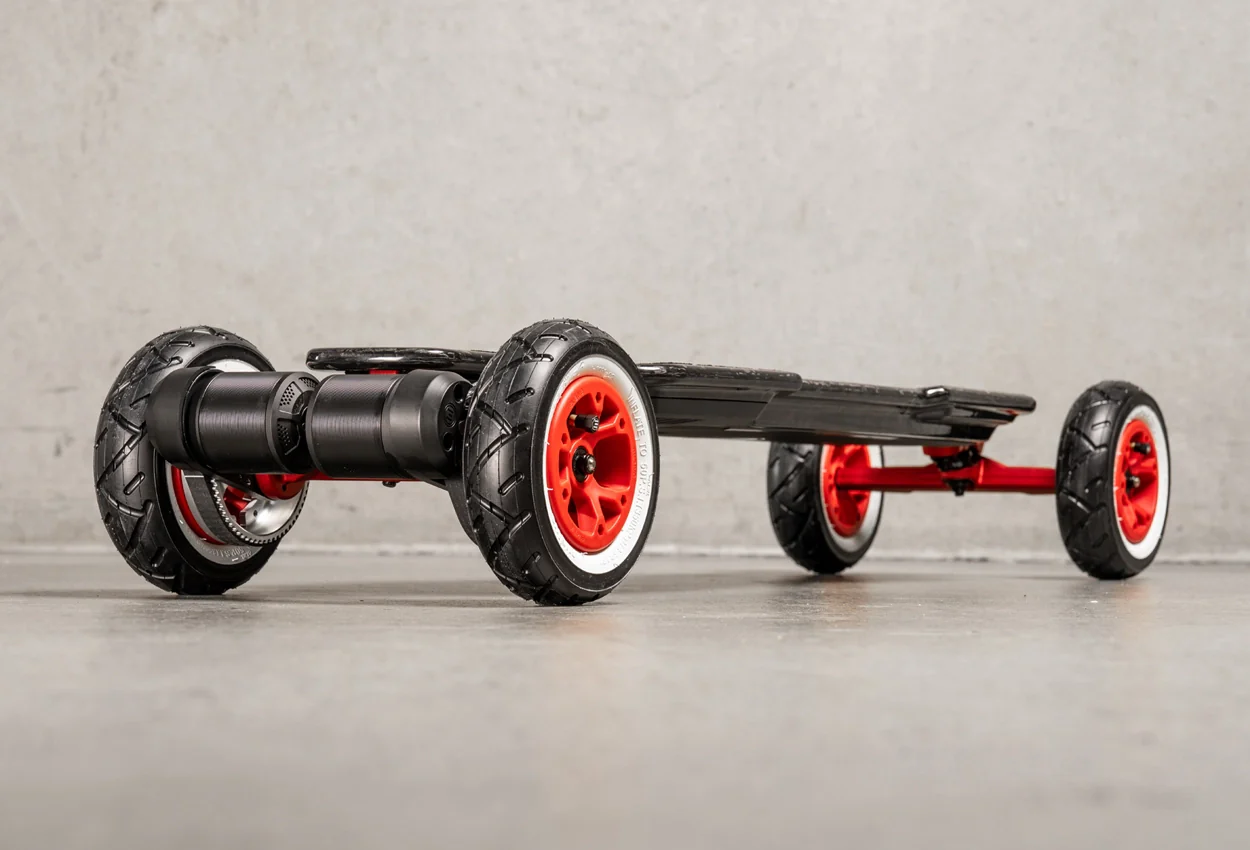 Diablo Carbon All Terrain Red Series Electric Skateboard - Image 3