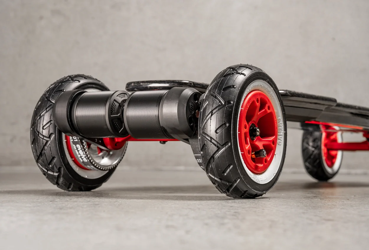 Diablo Carbon All Terrain Red Series Electric Skateboard - Image 4