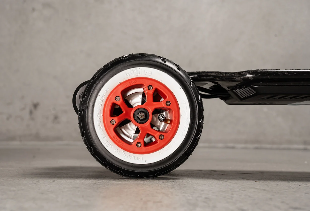 Diablo Carbon All Terrain Red Series Electric Skateboard - Image 8