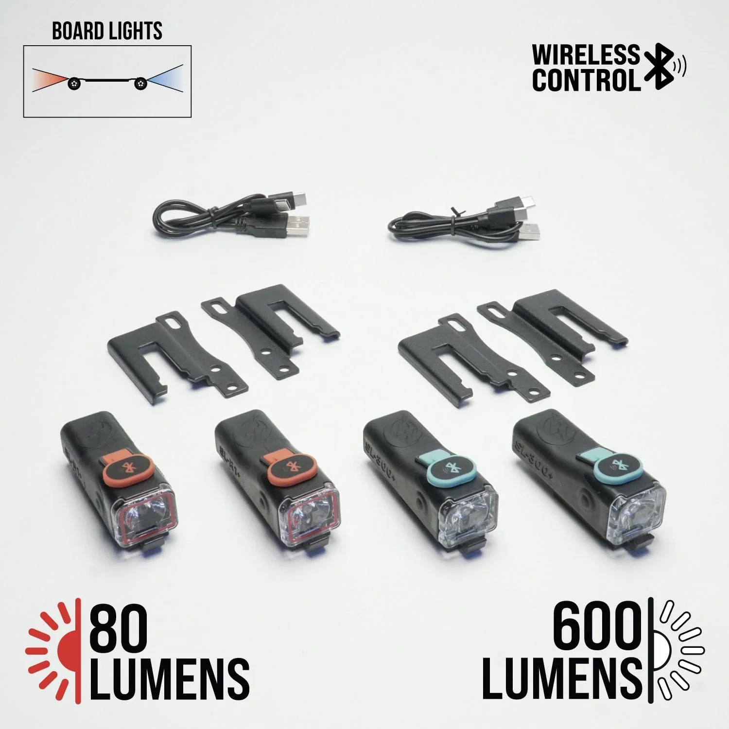 ShredLights SL 300+ R1+ LED Skateboard Lights - Image 3